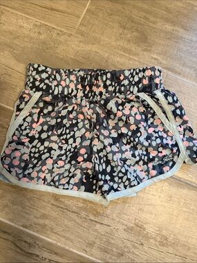 Ron Jon Blue Shorts with Pink and Light Gray Spot Print